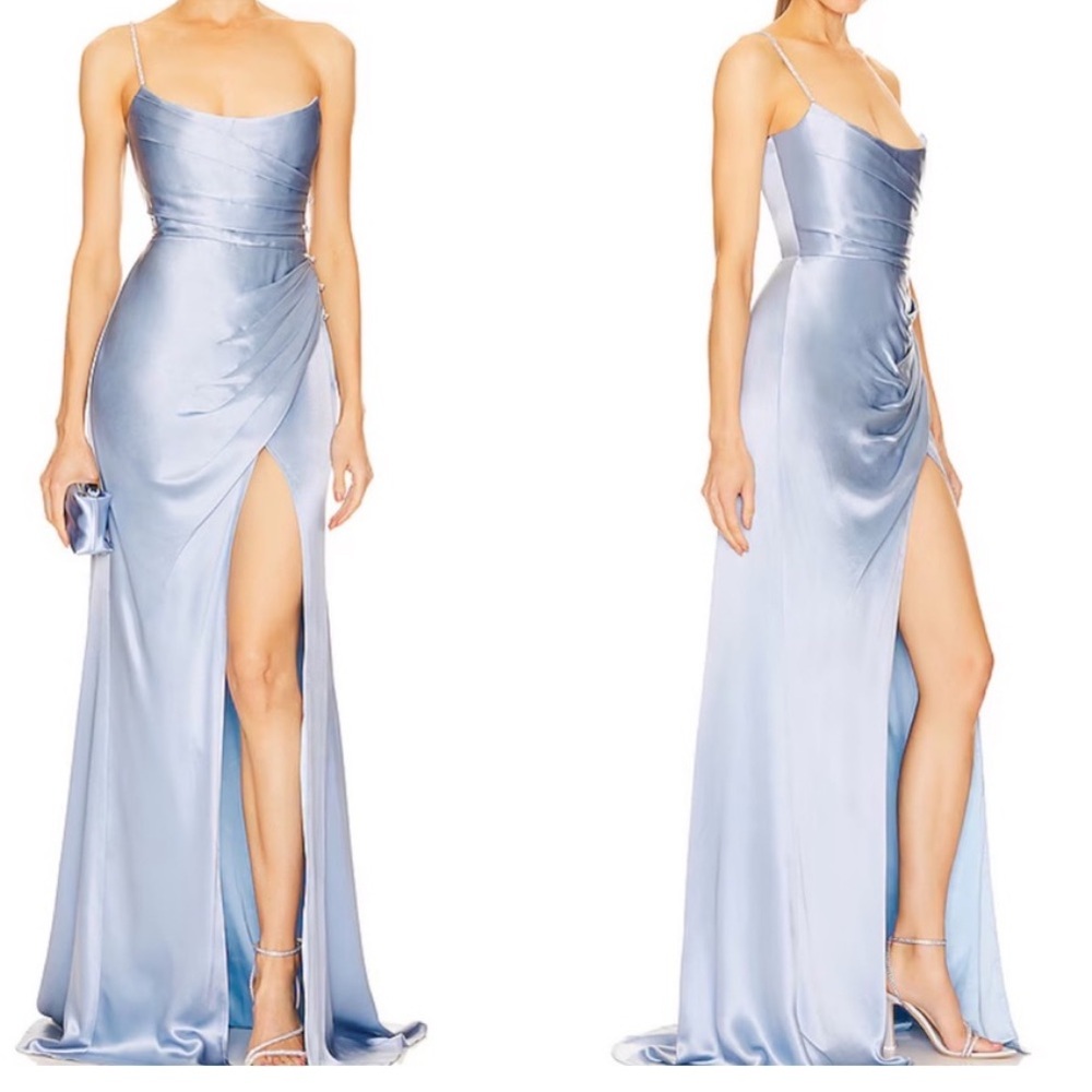 SAU LEE Pasha Gown in Blue. Worn once then dry cleaned. Prom/formal
